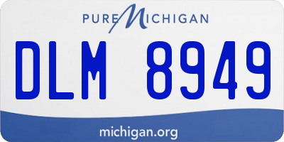 MI license plate DLM8949