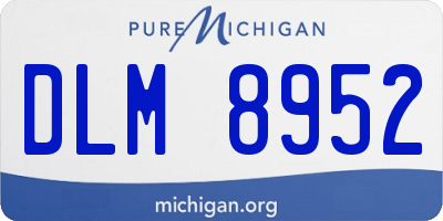 MI license plate DLM8952