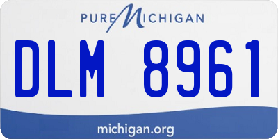 MI license plate DLM8961