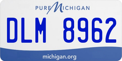MI license plate DLM8962