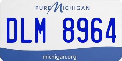 MI license plate DLM8964