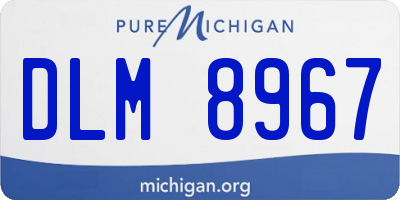 MI license plate DLM8967