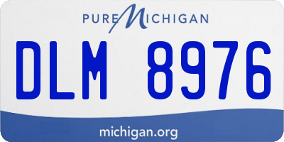 MI license plate DLM8976