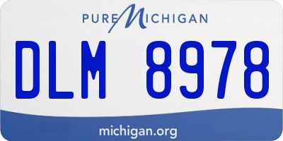 MI license plate DLM8978