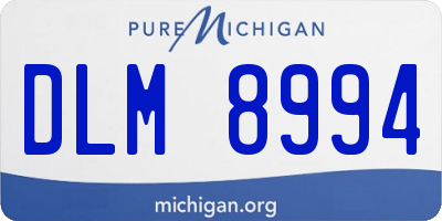 MI license plate DLM8994