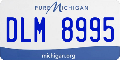 MI license plate DLM8995