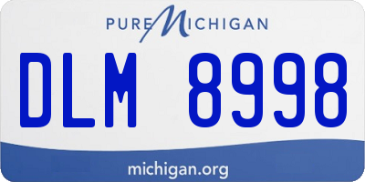 MI license plate DLM8998