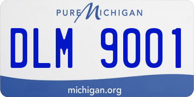 MI license plate DLM9001