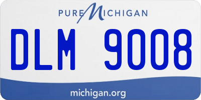 MI license plate DLM9008