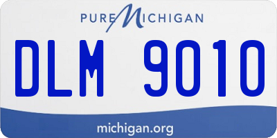 MI license plate DLM9010