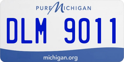 MI license plate DLM9011