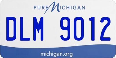 MI license plate DLM9012