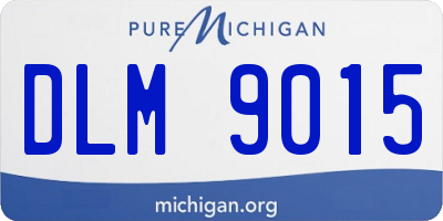 MI license plate DLM9015