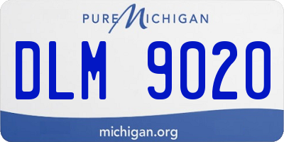MI license plate DLM9020