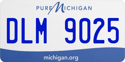 MI license plate DLM9025