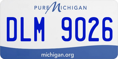 MI license plate DLM9026