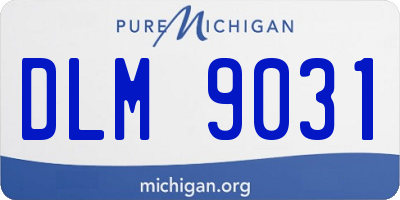 MI license plate DLM9031