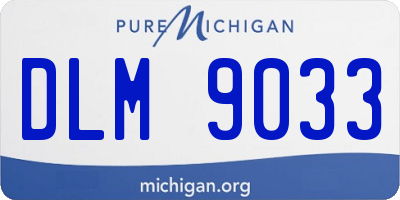 MI license plate DLM9033