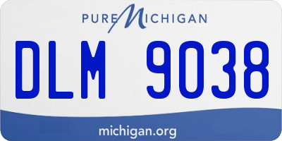 MI license plate DLM9038