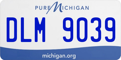 MI license plate DLM9039