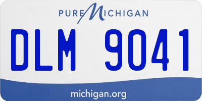 MI license plate DLM9041