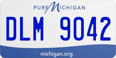MI license plate DLM9042