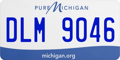 MI license plate DLM9046