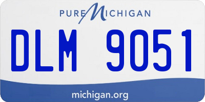MI license plate DLM9051