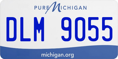 MI license plate DLM9055