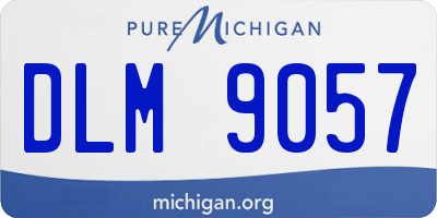 MI license plate DLM9057