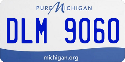 MI license plate DLM9060