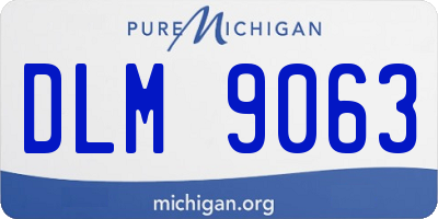 MI license plate DLM9063