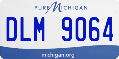 MI license plate DLM9064