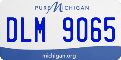 MI license plate DLM9065