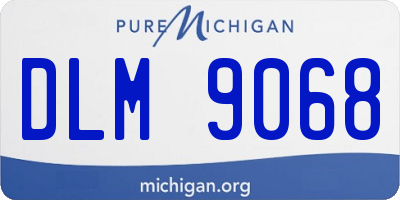 MI license plate DLM9068