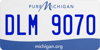 MI license plate DLM9070