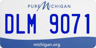 MI license plate DLM9071