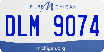 MI license plate DLM9074