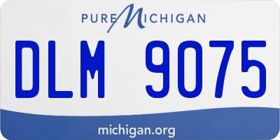 MI license plate DLM9075