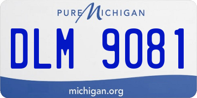MI license plate DLM9081