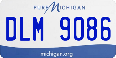 MI license plate DLM9086