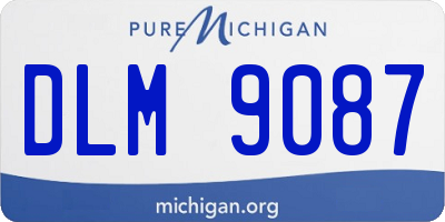 MI license plate DLM9087