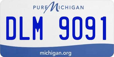 MI license plate DLM9091