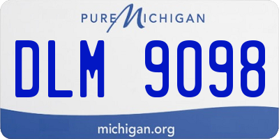 MI license plate DLM9098