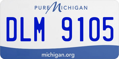 MI license plate DLM9105
