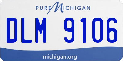 MI license plate DLM9106