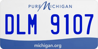 MI license plate DLM9107