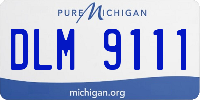 MI license plate DLM9111