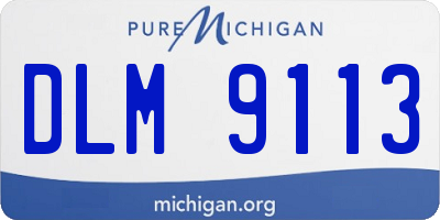 MI license plate DLM9113