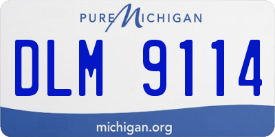 MI license plate DLM9114